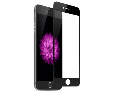 Защитное стекло Iphone 6 / 6 plus (полная проклейка) чёрное